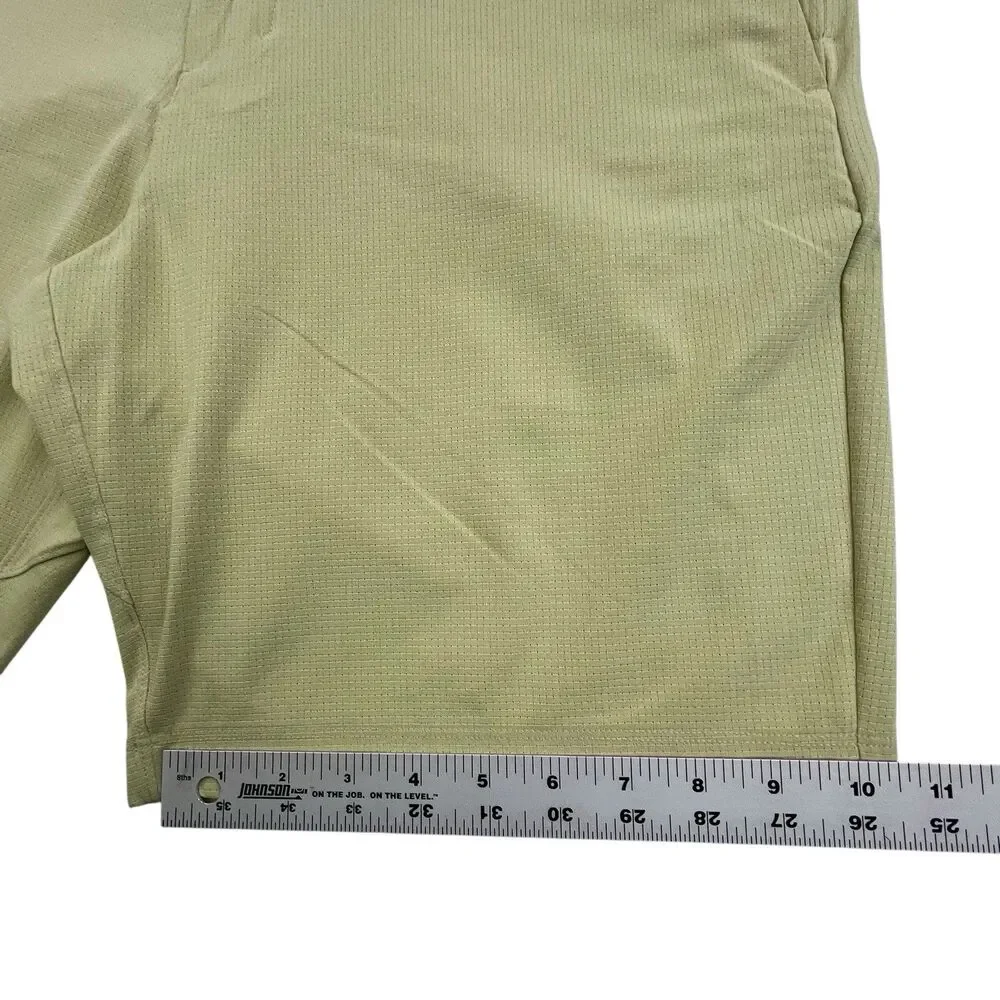 lululemon athletica Men’s Flat Front Shorts — Olive Green